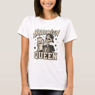 Camiseta da Rainha do Halloween Esqueleto Tumbler