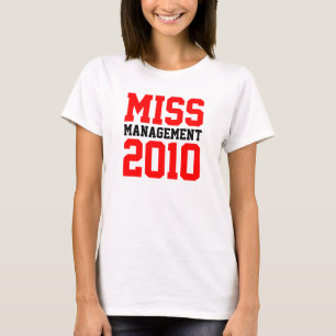 Camiseta Da "rapaz senhorita Gestão 2010". Sp. Parte