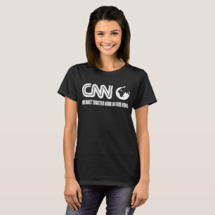 Camiseta Da rede falsificada da notícia do CNN encontro