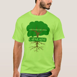 Camiseta da Reunião da FAMÍLIA LAFALAISE 2026 Verd
