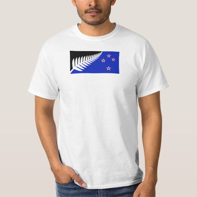 Camiseta da Silver Fern Flag por Kyle Lockwood (Frente)