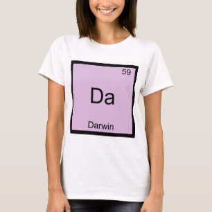Camiseta Da - Símbolo de Elemento de Química Diver