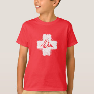 Camiseta da Suíça - Bandeira Suíça Matterhorn