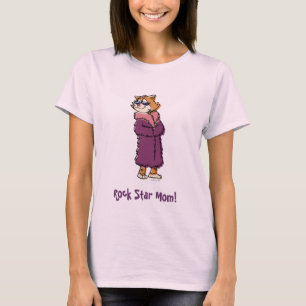 Camiseta Da "t-shirt cabido da mamã estrela do rock" das
