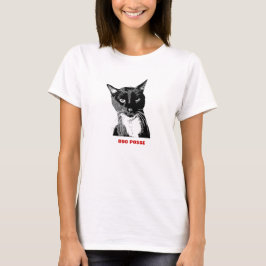 Camiseta Da "t-shirt do gato do smoking da legião vaia"