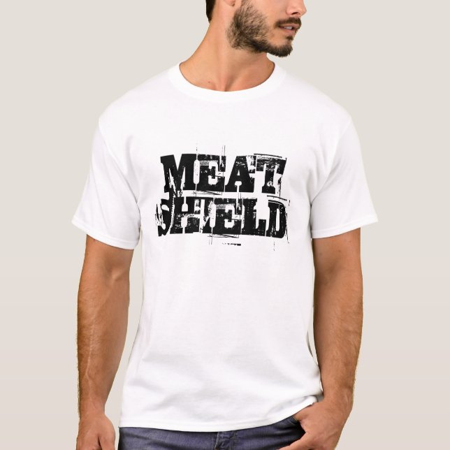 Camiseta Da "t-shirt do protetor carne" (Frente)