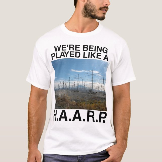 Camiseta da teoria da conspiração HAARP (Frente)