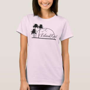 Camiseta Da "Tshirt cabido boneca da menina ilha"