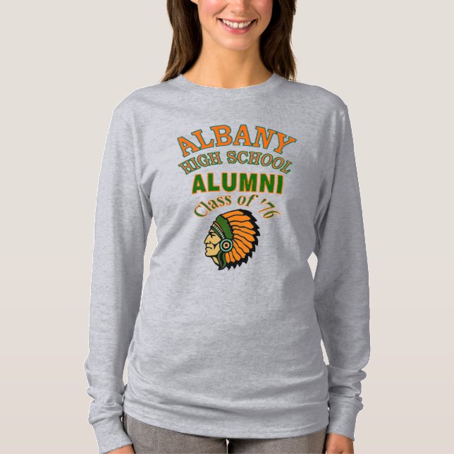 Camiseta da Turma de 76 da Albany High (Frente)