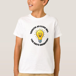 Camiseta da turma do aluno do 100º dia de aula