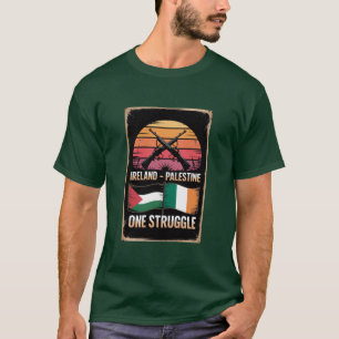 Camiseta da Unidade Irlanda Palestina no Dia de Sã