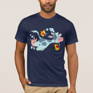 Camiseta da Vaca do Mar e Amigos de Peixes