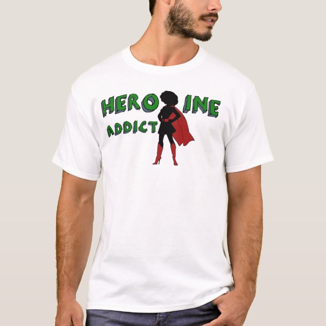 Camiseta Da "viciado heroína" (Frente)
