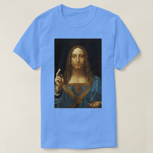 Camiseta Da Vinci Salvator Mundi 2 (Frente do Design)