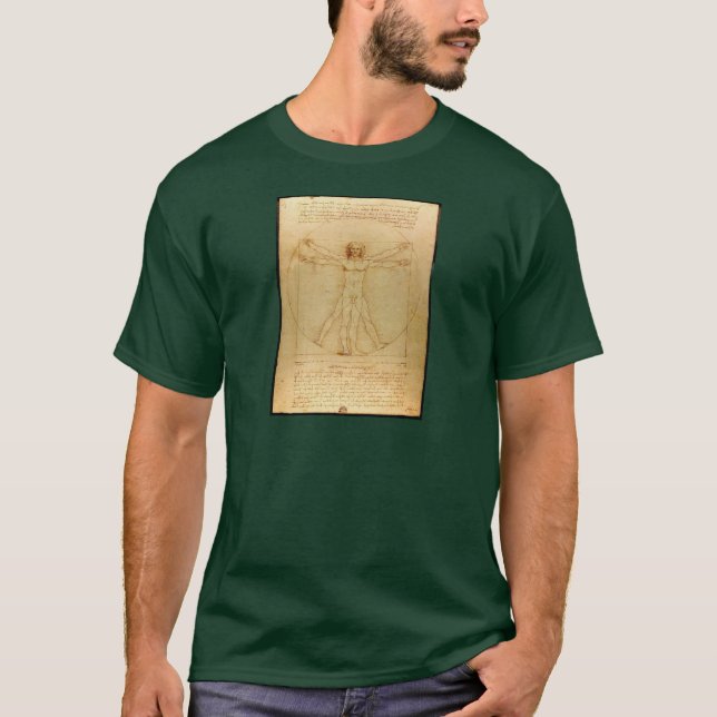 Camiseta Da Vinci Vitruve Luc Viatour (Frente)