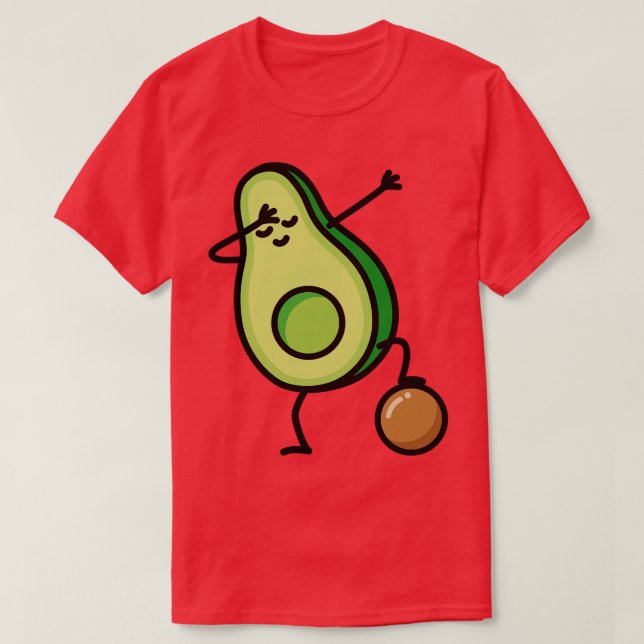 Camiseta Dab dabbing avocado player keto (Frente do Design)