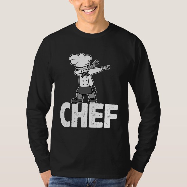 Camiseta Dab Dabbing Chef Cooking Guru  Cook Retro Culinary (Frente)