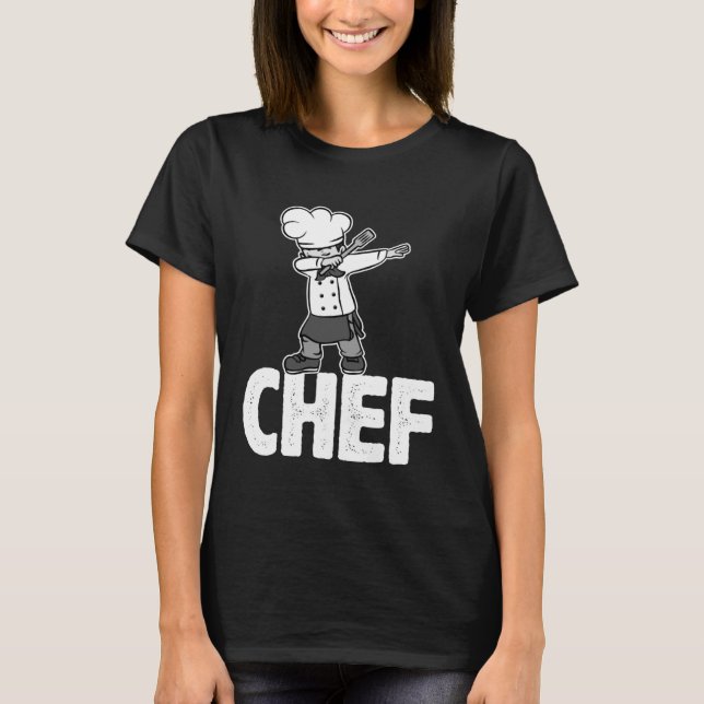 Camiseta Dab Dabbing Chef Cooking Guru  Cook Retro Culinary (Frente)