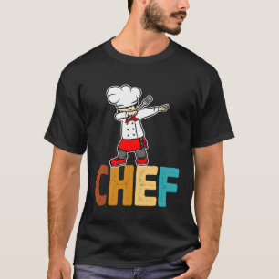 Camiseta Dab Dabbing Chef Cozinhar Guru Cook Retro Culinári