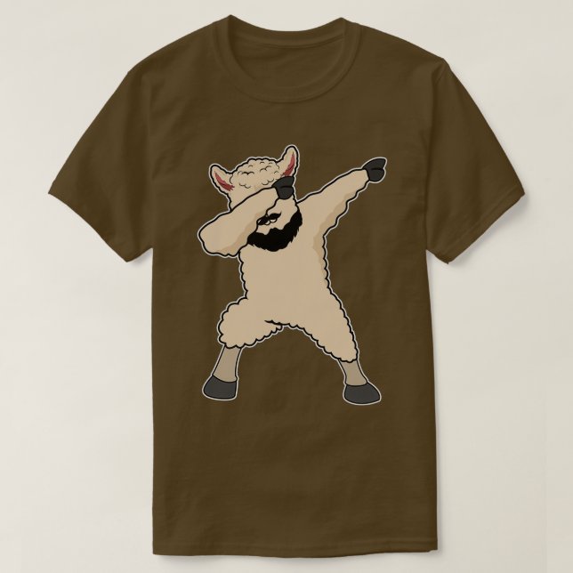 Camiseta Dab Dabbing Lama Beard Camelidae Legal Llama Gift (Frente do Design)