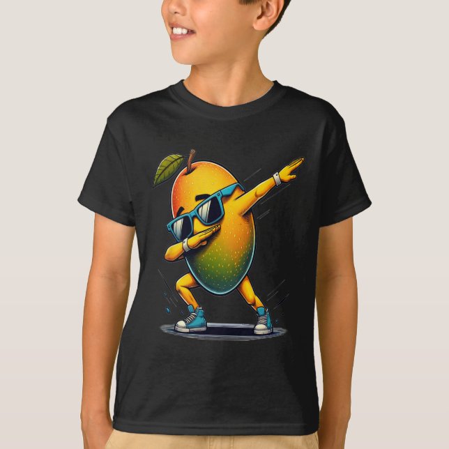 Camiseta Dab Dance Mango Funny Dancing Dabbing Fruta (Frente)