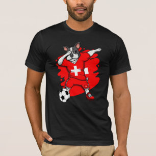 Camiseta Dab French Buldog Suiça Soccer Fans Jersey