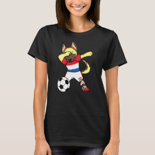 Camiseta Dab German shepherd Netherlands Soccer Fans Jersey