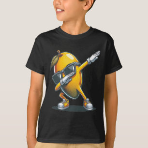 Camiseta Dab Mango Dancing Dabbing Mango Fruta Com Pulmões