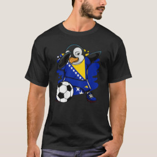 Camiseta Dab Penguin Bósnia Herzegovina Soccer Fans Jersey