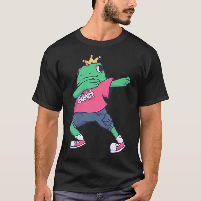 Camiseta dab Sapo Ribbit King Quack (Frente)