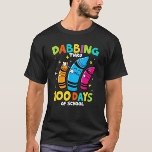 Camiseta Dabbing 100 Dias De Escola Volta às Aulas Professo