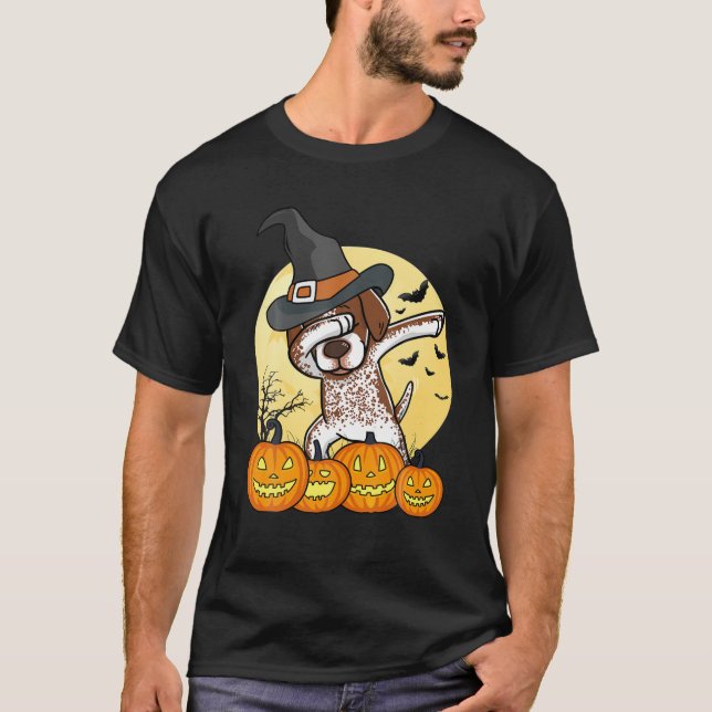 Camiseta Dabbing alemão Shorthired Dab Hallo (Frente)