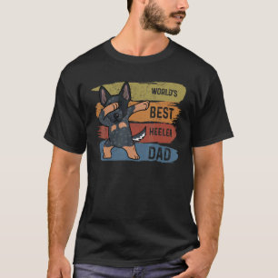 Camiseta Dabbing Australian Cattle Pai  Dab  Para Crianças 