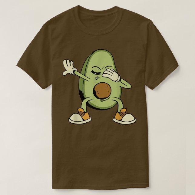 Camiseta Dabbing Avocado Cute Cartoon Character Funny Avoca (Frente do Design)