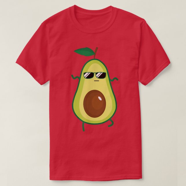 Camiseta Dabbing Avocado Funny Vegan Comida Sobre Teus Kids (Frente do Design)