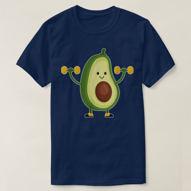 Camiseta Dabbing Avocado Funny Vegan Comida Sobre Teus Kids (Frente do Design)