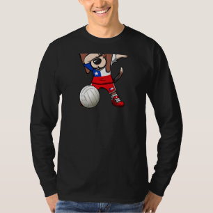Camiseta Dabbing Beagle Dog Chile Jersey Voleibol chileno