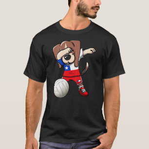 Camiseta Dabbing Beagle Dog Chile Jersey Voleibol chileno
