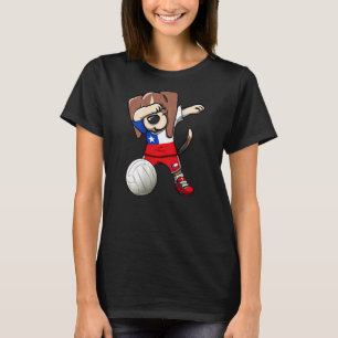 Camiseta Dabbing Beagle Dog Chile Jersey Voleibol chileno