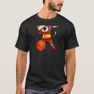 Camiseta Dabbing Beagle Dog Espanha Jersey Basquetebol espa