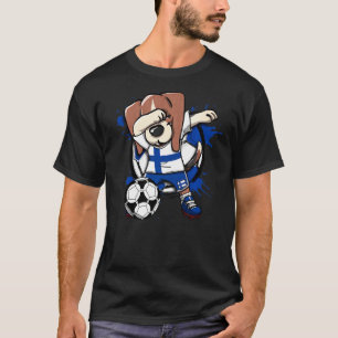Camiseta Dabbing Beagle Dog Finlândia Soccer Ventiladores J