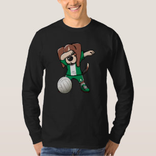 Camiseta Dabbing Beagle Dog Nigéria Jersey Nigerian Volleyb