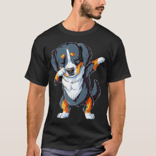 Camiseta Dabbing Bernese Mountain Dog Lover Oferece Meninos