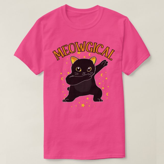 Camiseta Dabbing Black Cat Magic Cats Dab (Frente do Design)