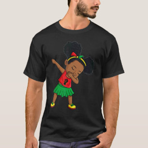Camiseta Dabbing Black Princesa Cute Junetets Brown Skin