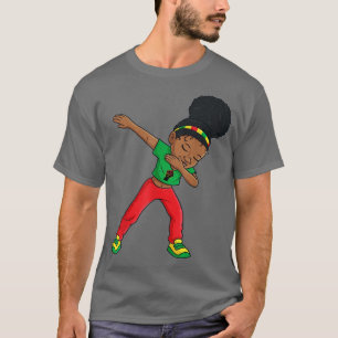 Camiseta Dabbing Black Princess Cute Brown Skin