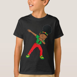 Camiseta Dabbing Black Princess Cute Brown Skin