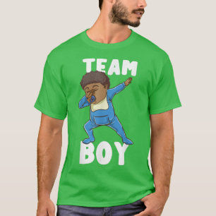 Camiseta Dabbing Boy Gender Reveal Team Boy T-Shirt