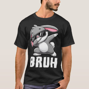 Camiseta Dabbing Bunny Bruh Memória Day Dab Bunny Teens