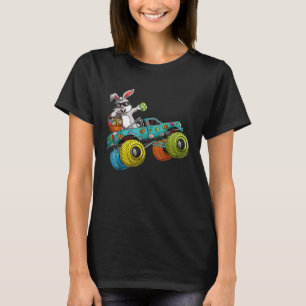 Camiseta Dabbing Bunny Riding Monster Felz pascoa Ki